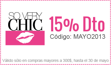 15% de descuento en So very Chic
