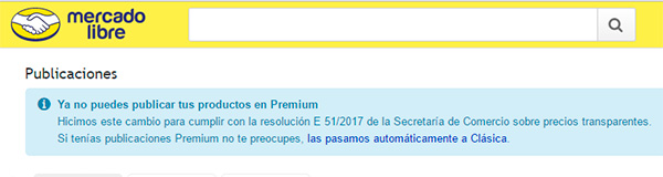 Mercado Libre, cambios por Precios Transparentes